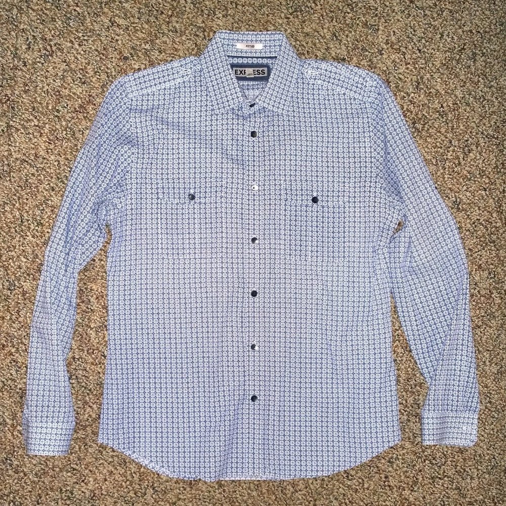 Men's EXPRESS MK2 'Fitted' Button-Up Shirt